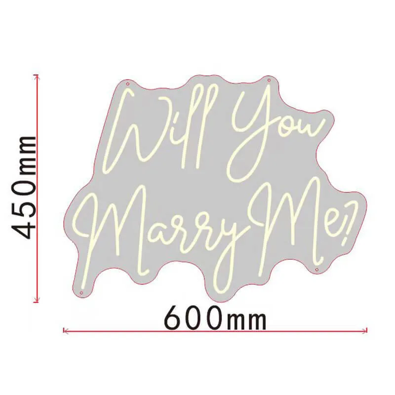 Custom Neon Sign: Will You Marry Me