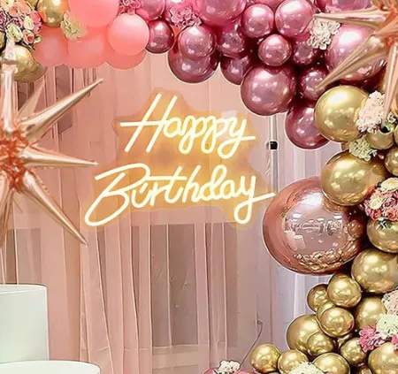 Custom Neon Sign: Happy Birthday