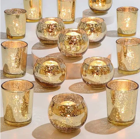 Assorted Candle Holders and LED Votives