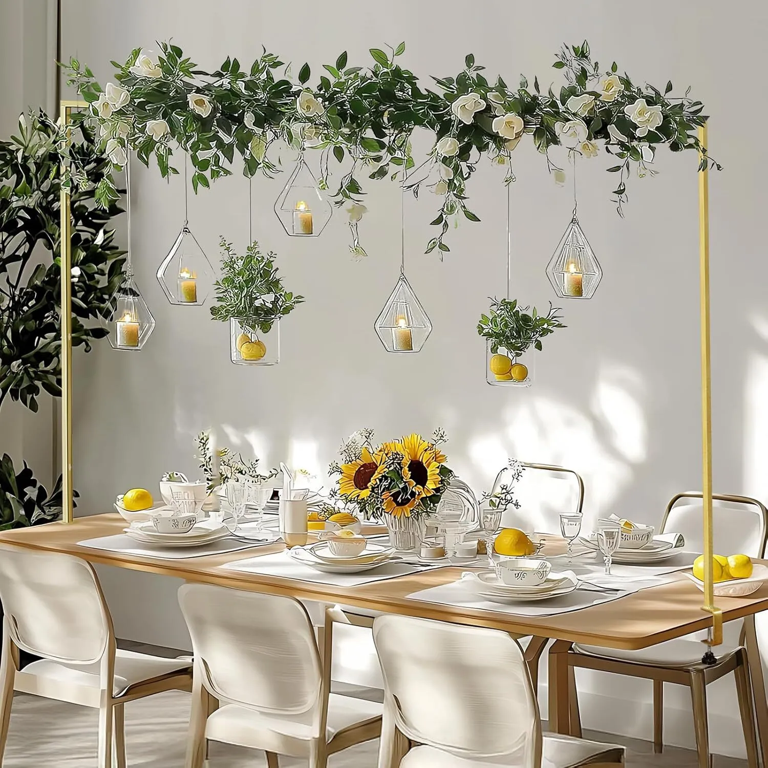 Customizable Table Canopy- Greenery Standard