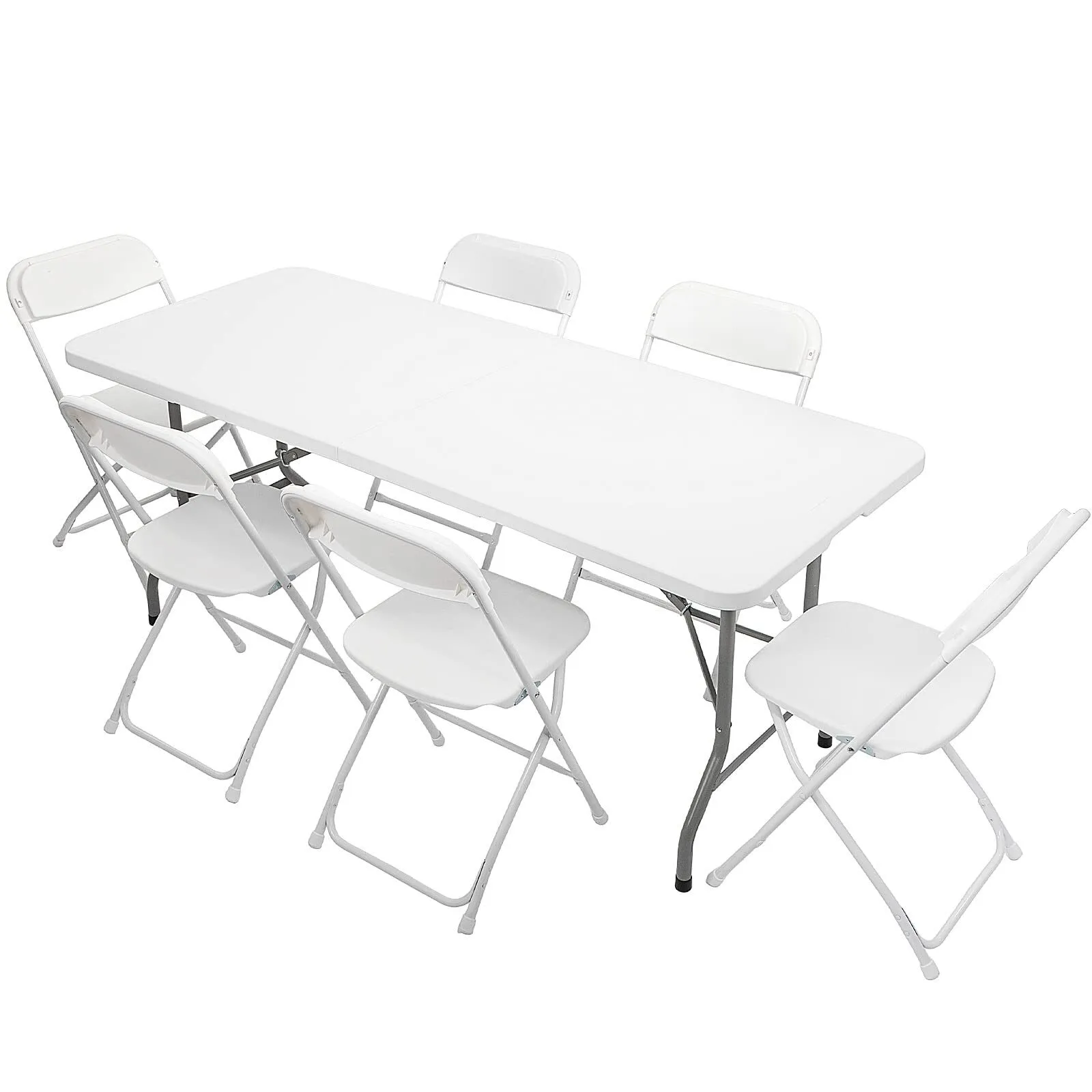 6ft Table and 6 Chairs Bundle