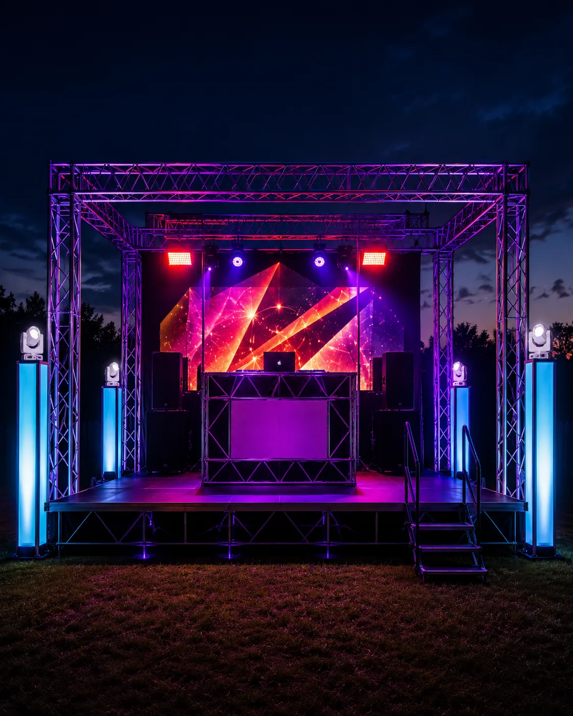 Booth, Stage, Truss & Power