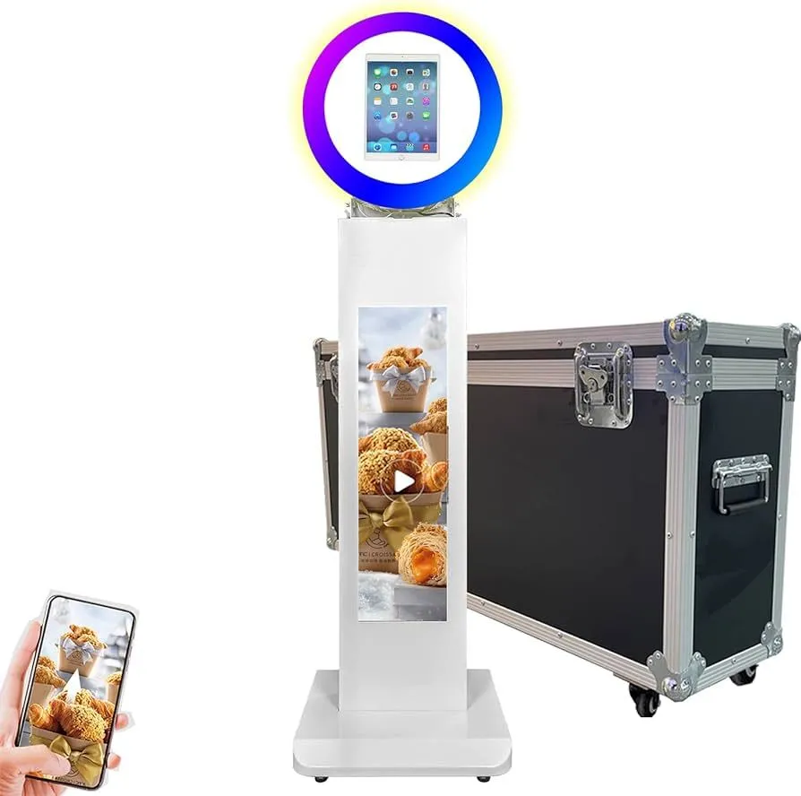 Photo Booth with Ipad Pro 12.9'' Shell Stand 29" LCD Screen