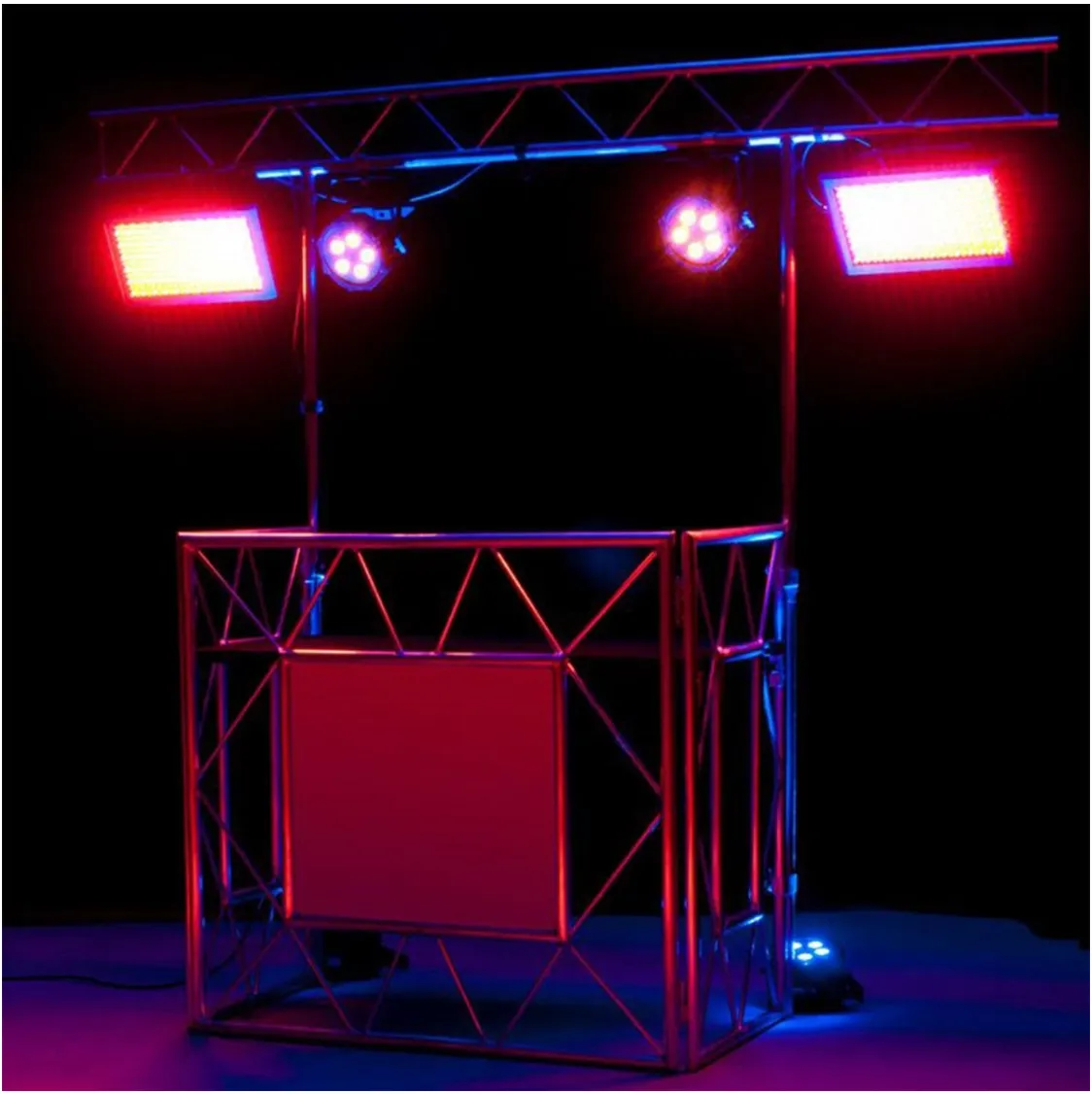 Pro Event DJ Booth with Lighting Truss