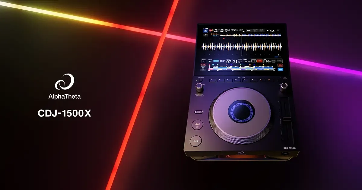 AlphaTheta CDJ-1500X professional DJ multi player with 10.1-inch touchscreen