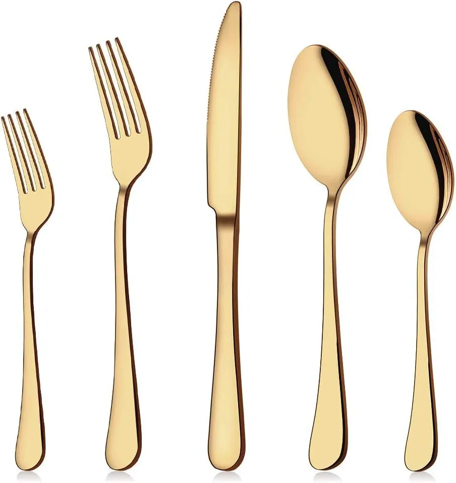 Gold cutlery