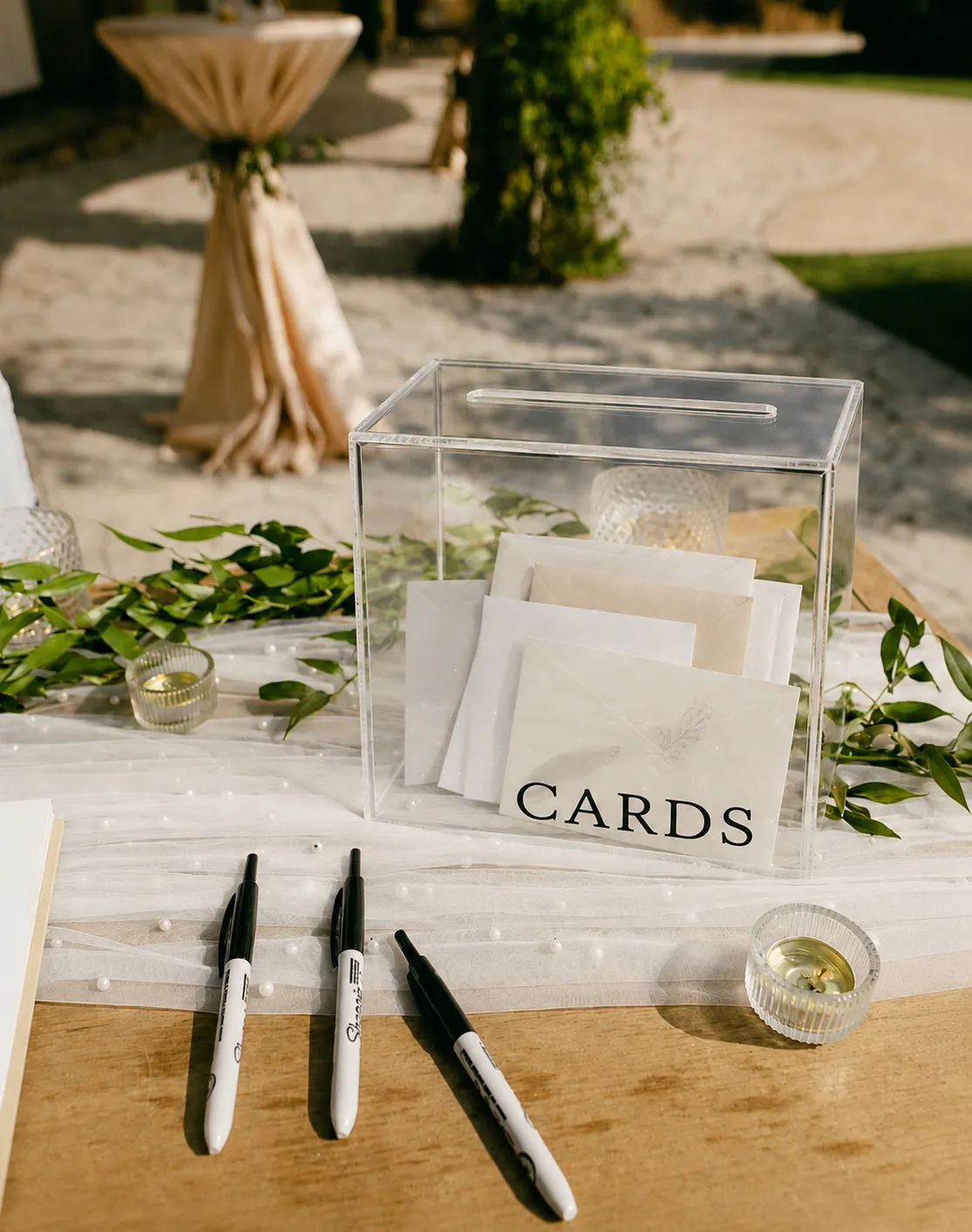 Clear Acrylic Card Box