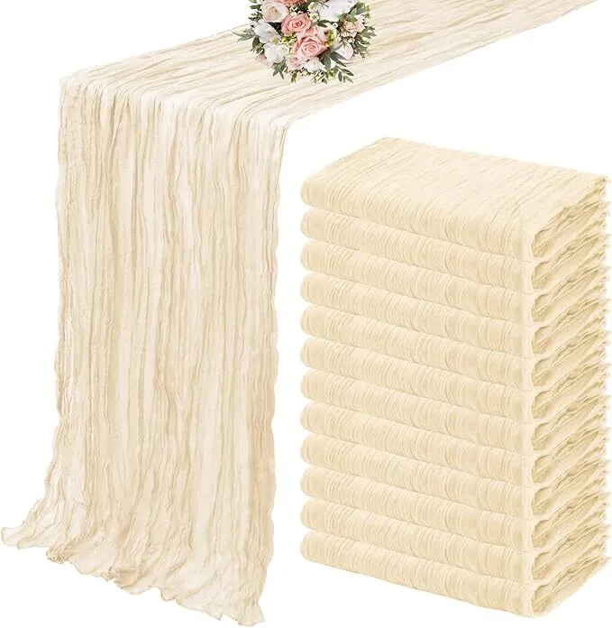 Cheesecloth Table Runners 8-10 ft