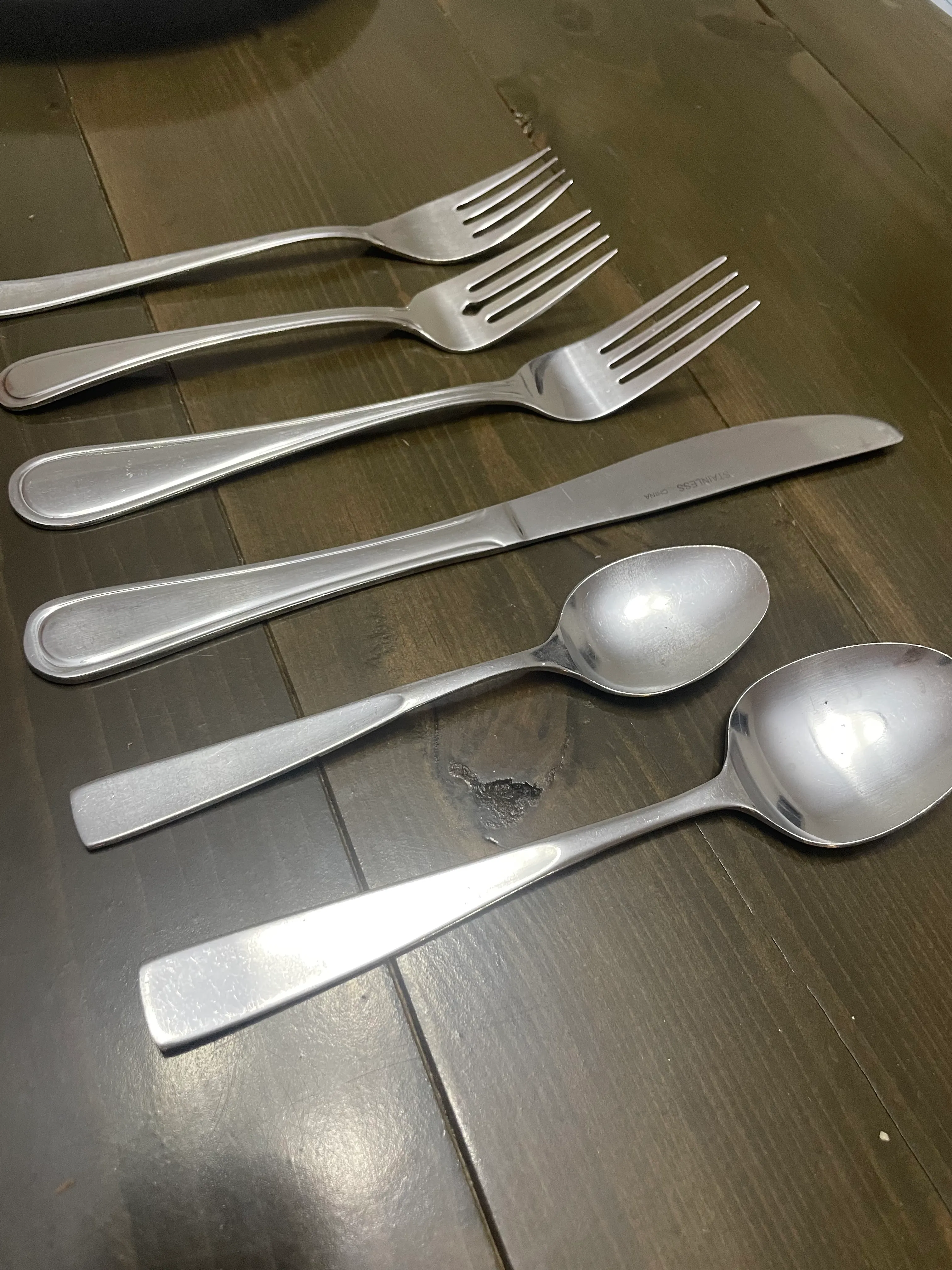 Cutlery - Knives, Forks, Spoons (Sets of 5)