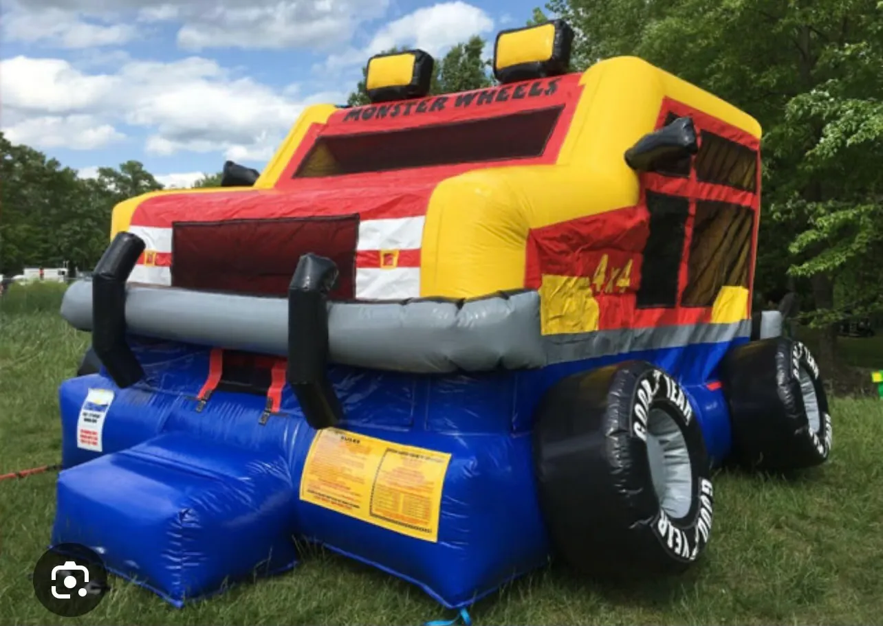 Monster Truck Bounce House *NOT COMPATIBLE WITH BANNERS*