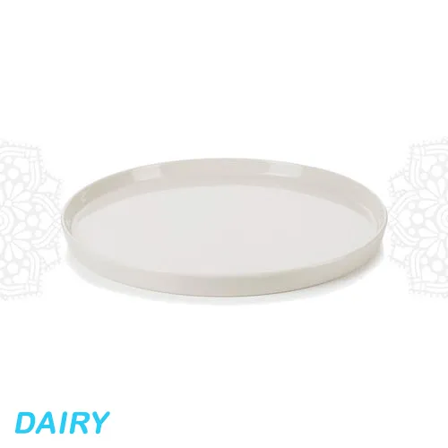 DY25 :: Dairy Round Rimmed Plate 8"