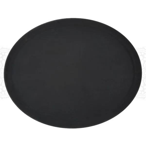 EQ08 :: Black Easy Hold Oval Tray 22" x 27" 