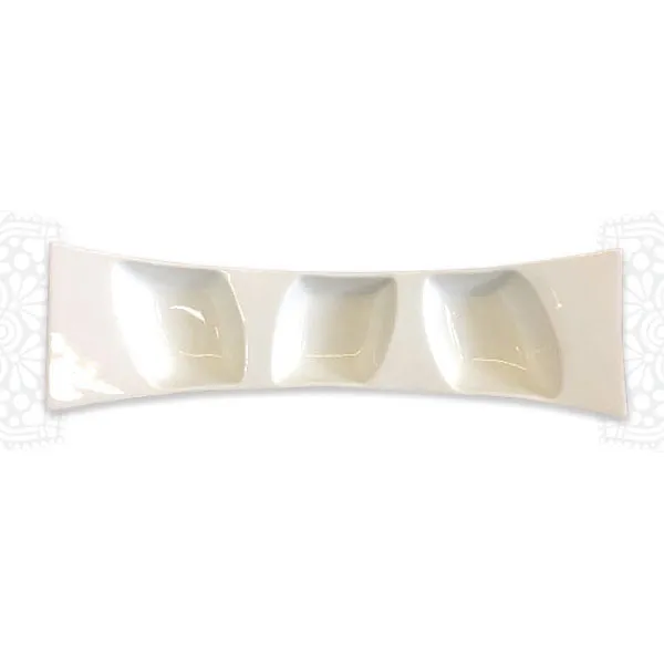 SEC01 :: Concave Curved 3 Section Dish 