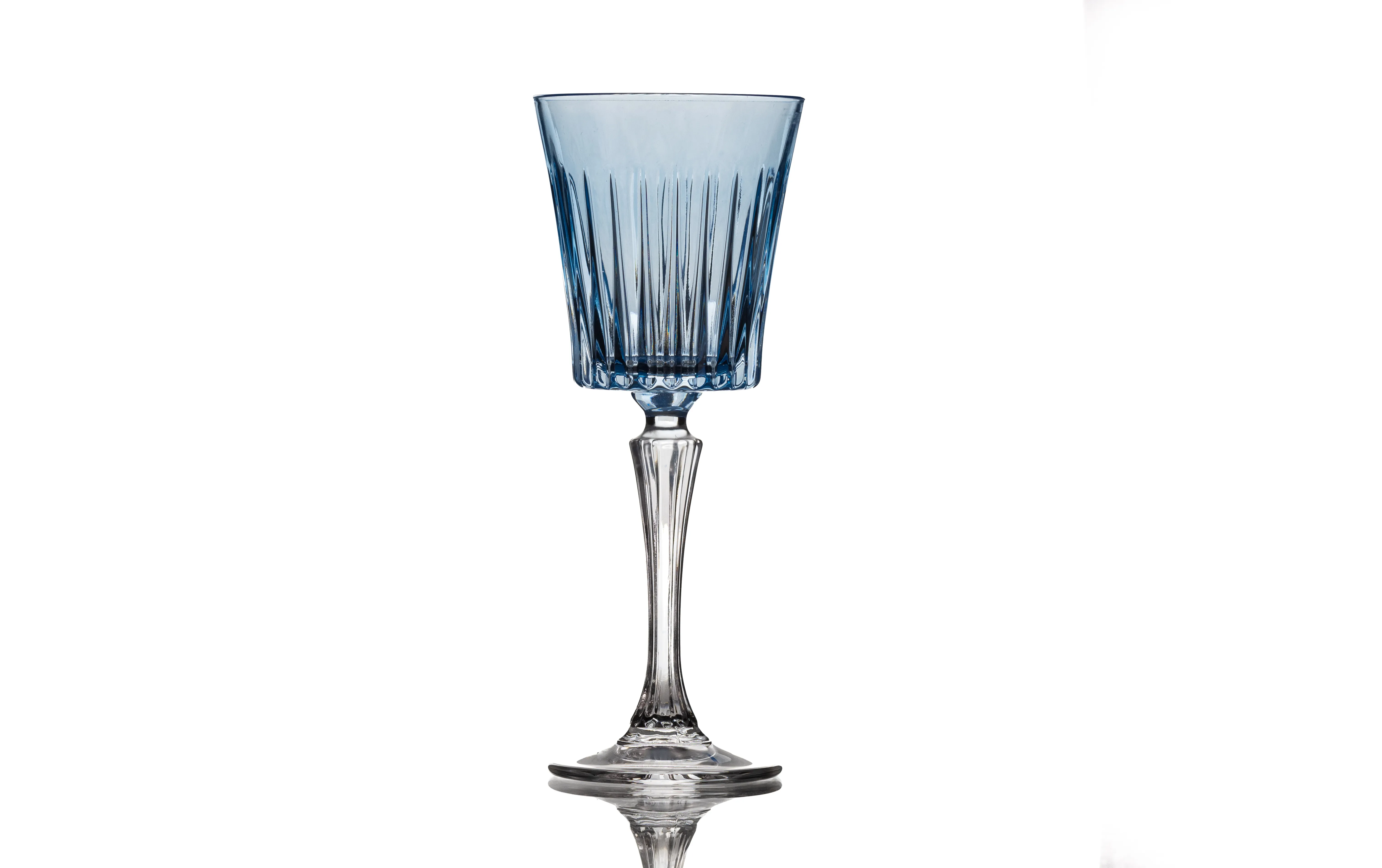 G345 :: Crystal Blue Water Glass