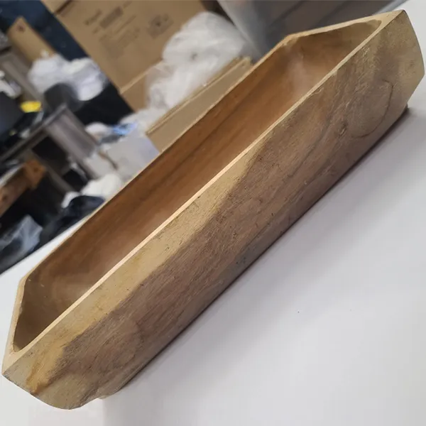 WD06 :: Rectangular Acacia Wooden Basin 16" x 7"