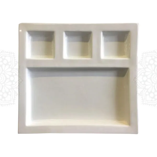SQ31 :: Sectional Dinner Plate 11" x 12" x 1" 