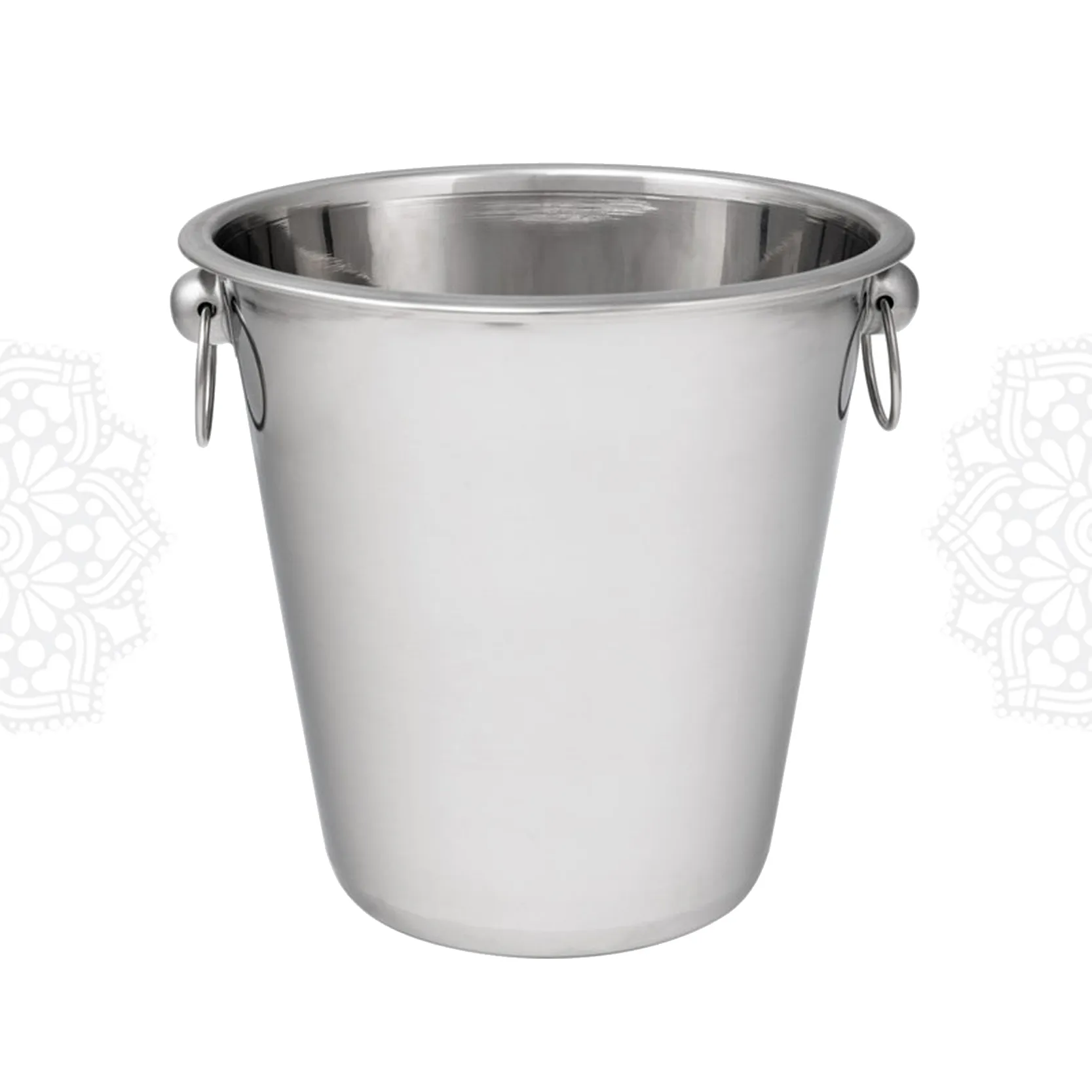 MSC26 :: Champagne Bucket with Loop Handles, Stainless 4 Qt