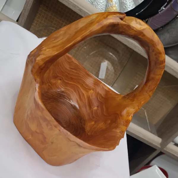 WD17 :: Large Organic Handmade Wooden Basket