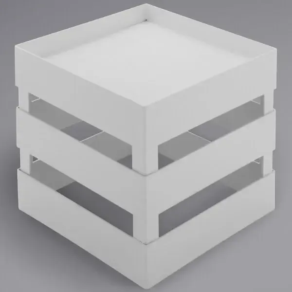SRV37 :: White Riser 8" Square