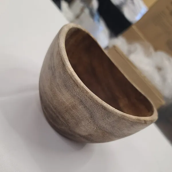 WD04 :: Organic Acacia Wooden Bowl 6" 