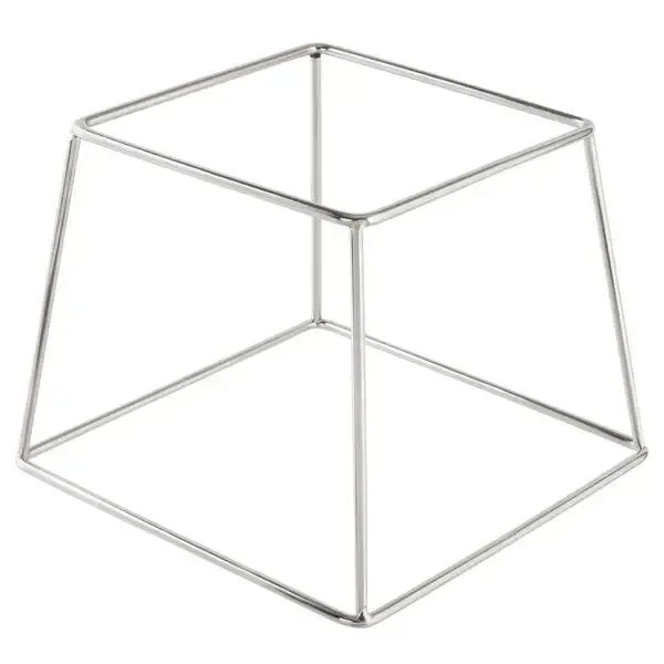 SRV65 :: 7" Square Stainless Steel Display Stand