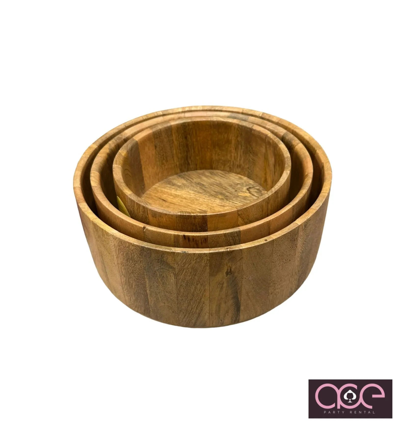 WD78 :: Set of Three Rustic Wooden Bowls