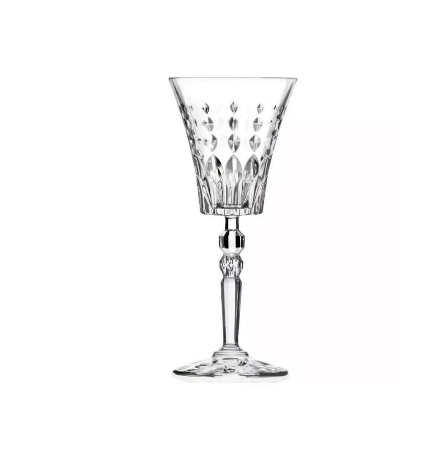 G358 :: Crystal Diamond Wine Goblet