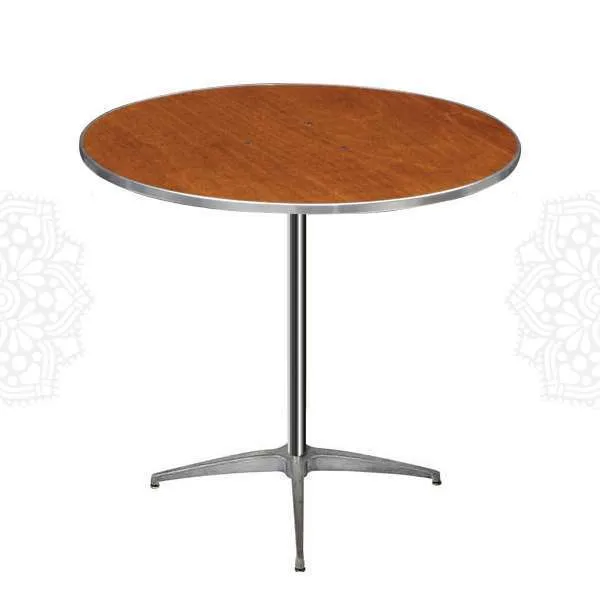 TB08 :: 24" Round Pedestal Hiboy (42" H)