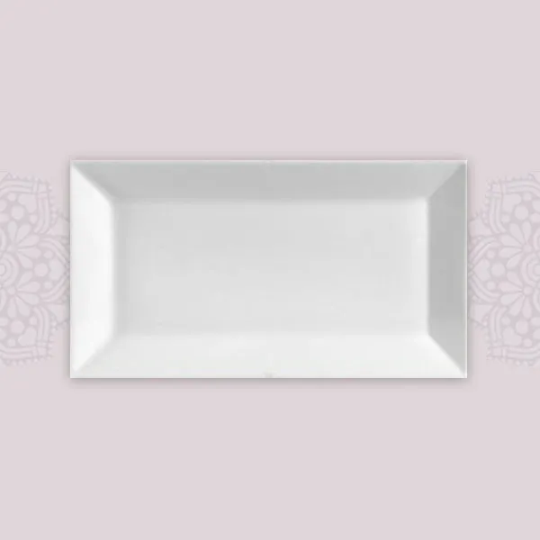 REC07 :: Rectangular Straight Edged Plate (Large) 11.5" x 6.5" 