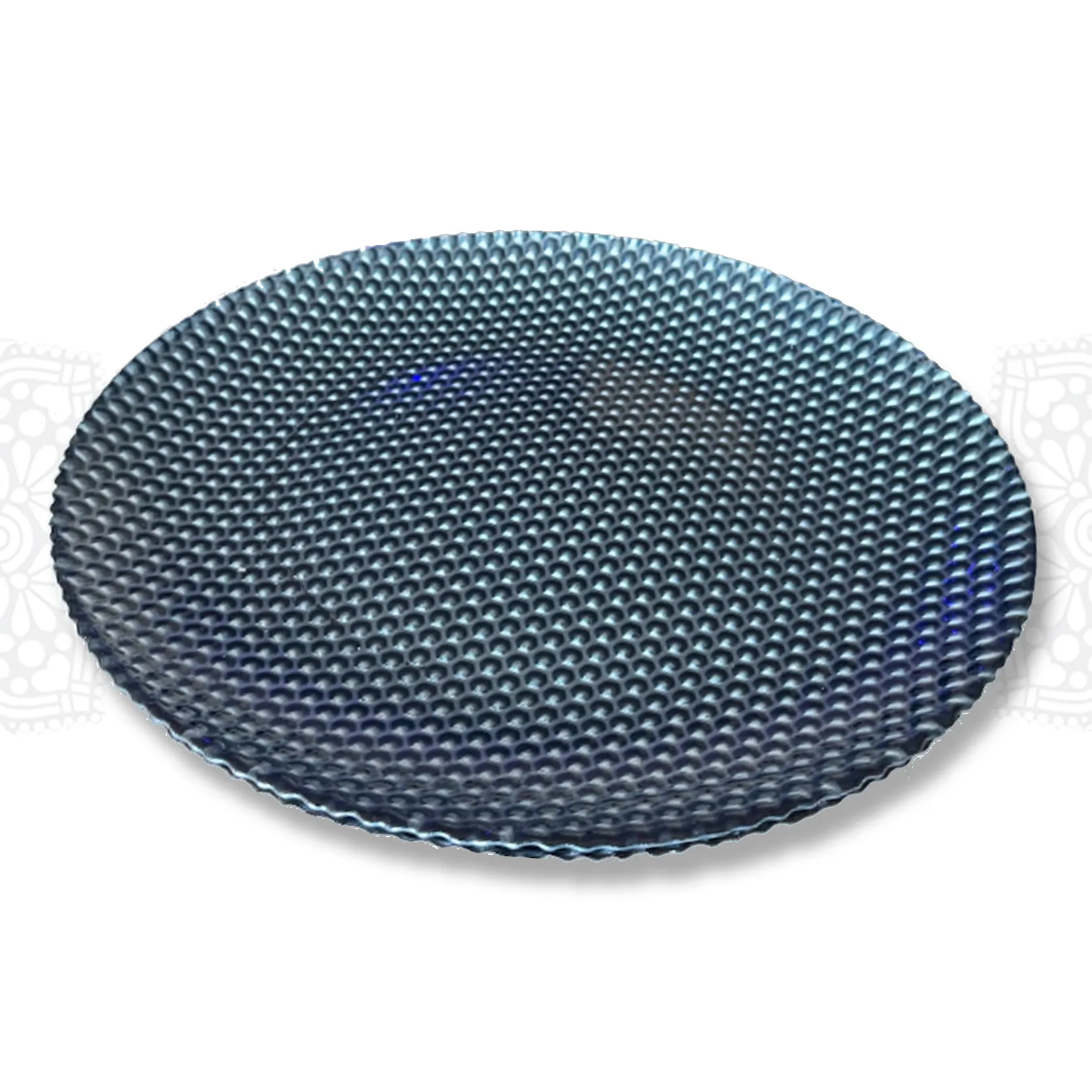 CHRG30 ::  Hammered Diamond Blue Charger 13"