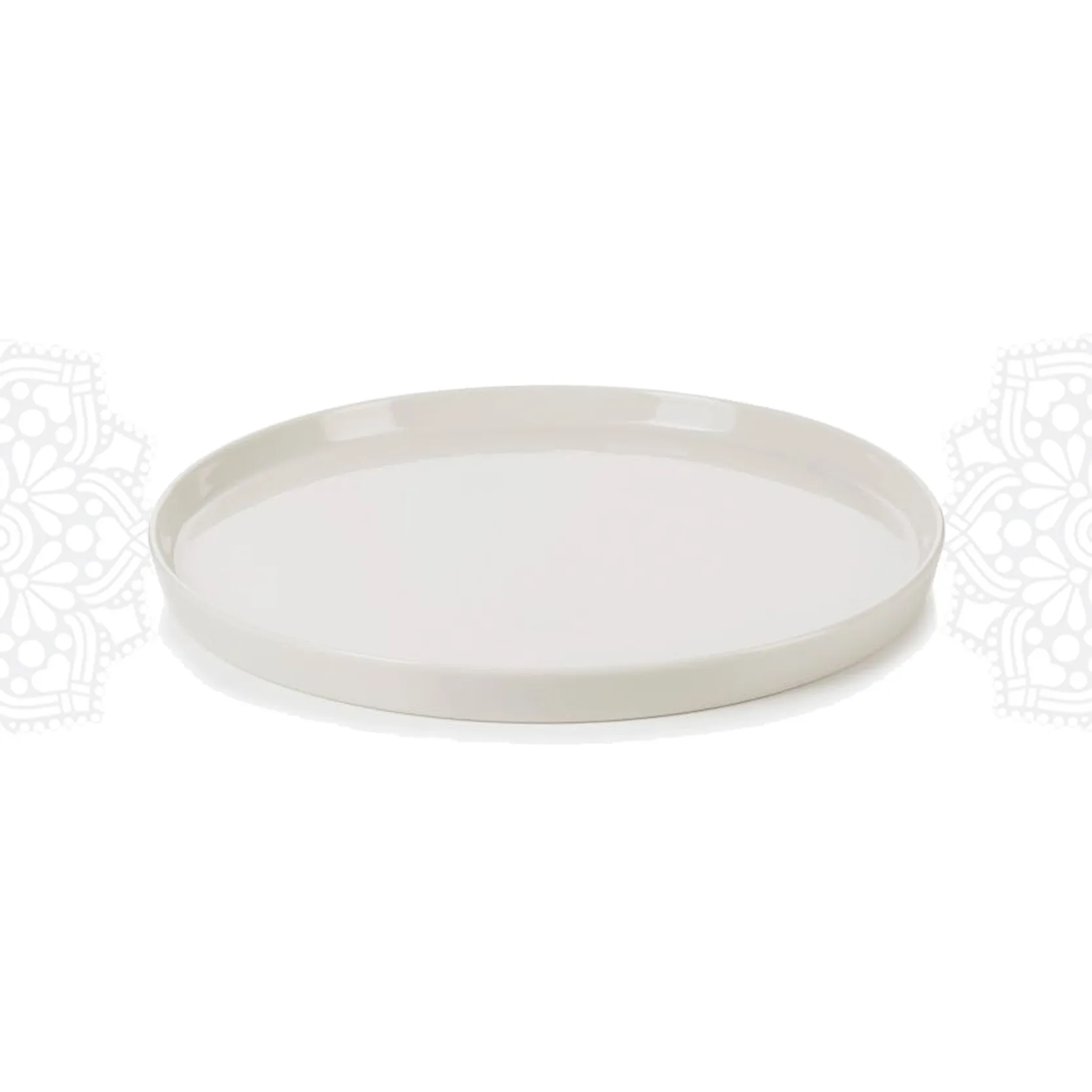 RD58 :: Rimmed Round Dish 8 inch
