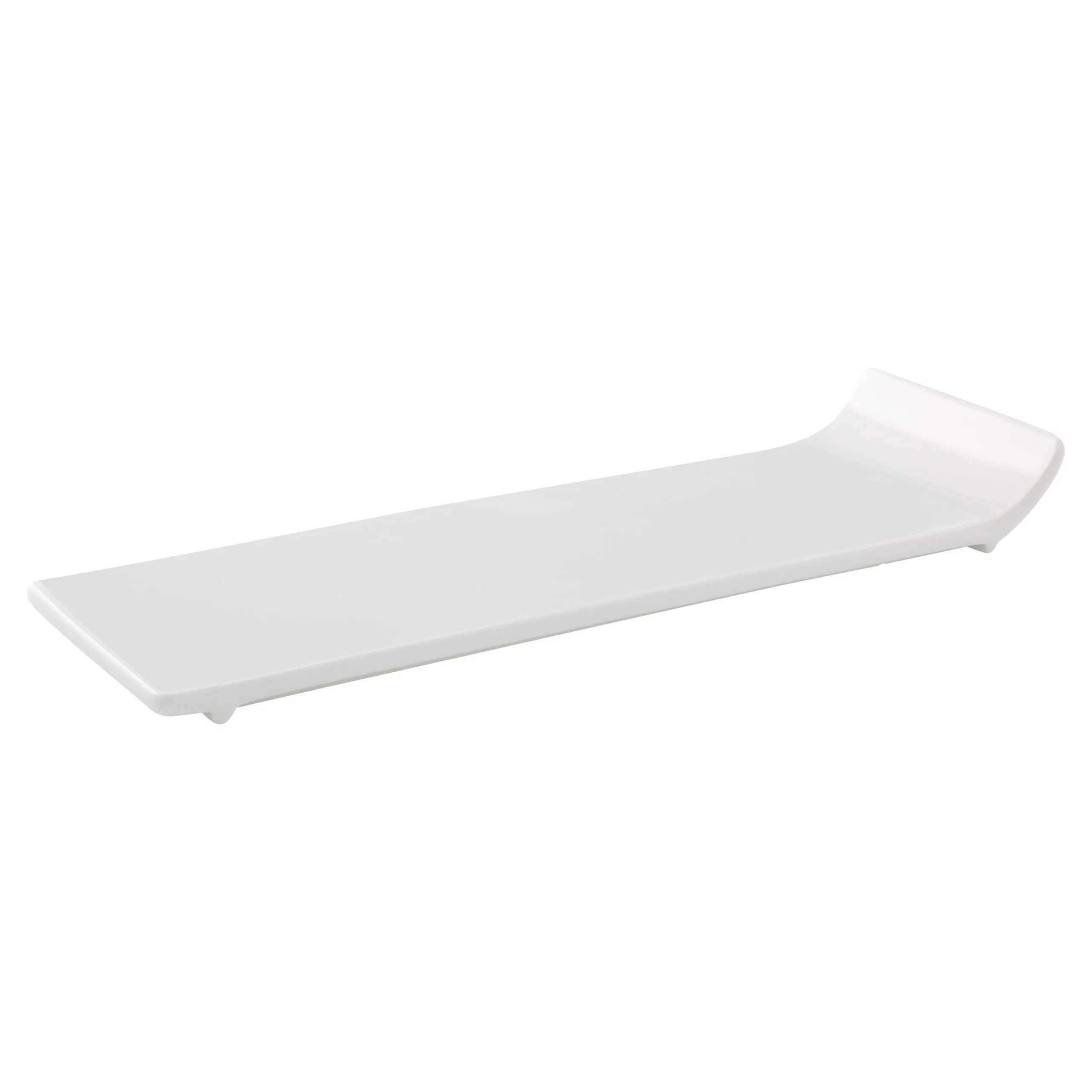 REC16 :: White Rectangular Plate with Lifted Edge, 12"