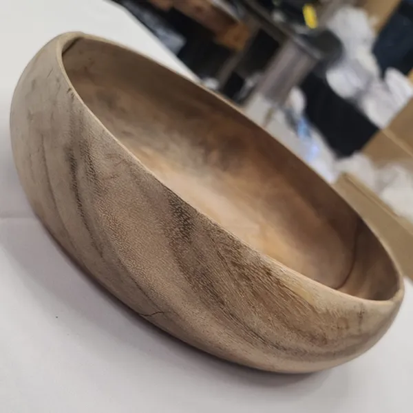 WD03 :: Round Acacia Wooden Bowl 11"