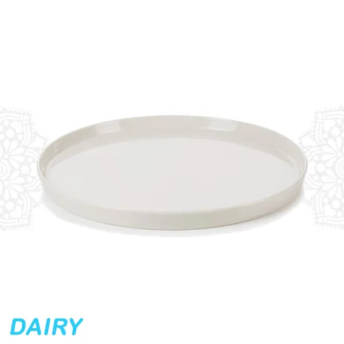 DY26 :: Dairy Round Rimmed Plate 10"