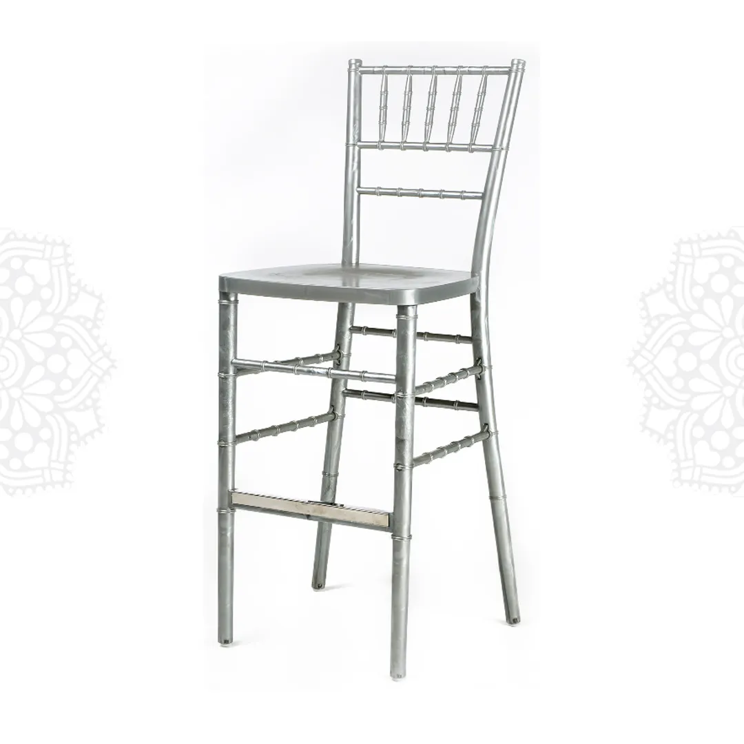 CH55 :: Silver Ballroom Barstool