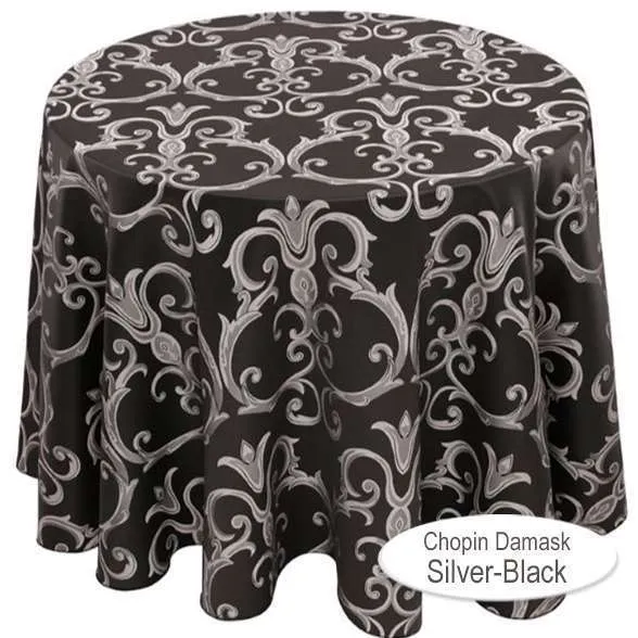 LN24S Silver Black :: Chopin Damask