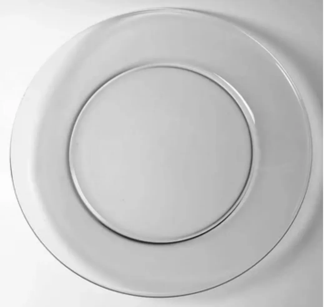 CHRG42 :: Clear Round Glass Charger 13"