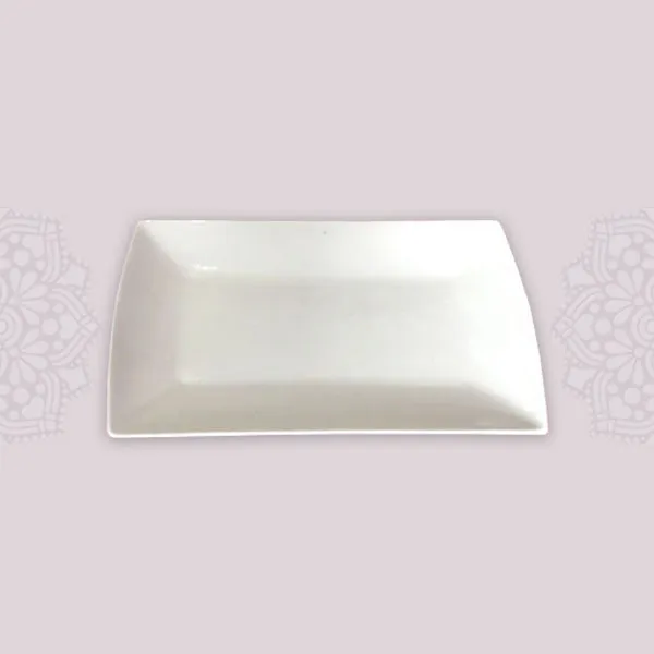 REC08 :: Rectangular Curved Edge Plate 10.25" x 6" 
