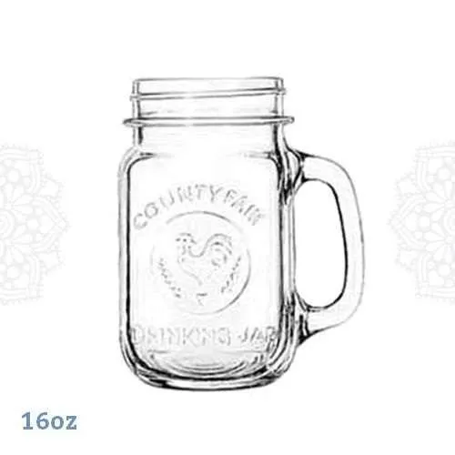 G352 :: Country Style Mason Jar 16 oz 