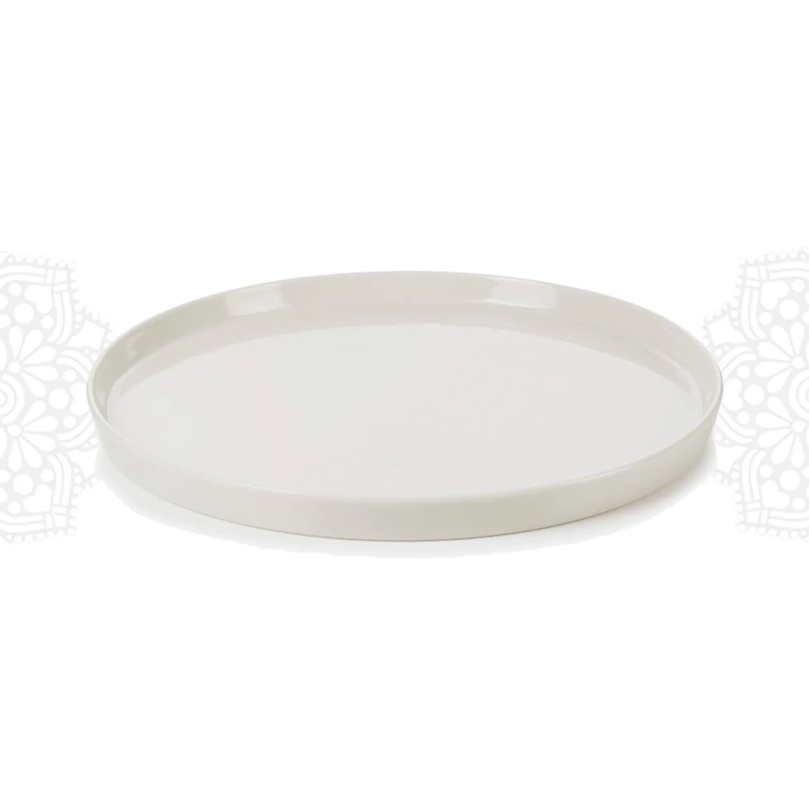 RD57 :: Rimmed Round Dish 10 Inch