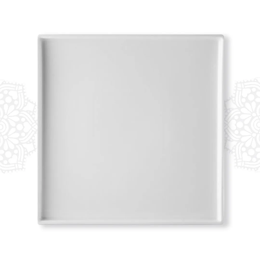 SQ56 :: Palace Square Dinner Plate 10.5"
