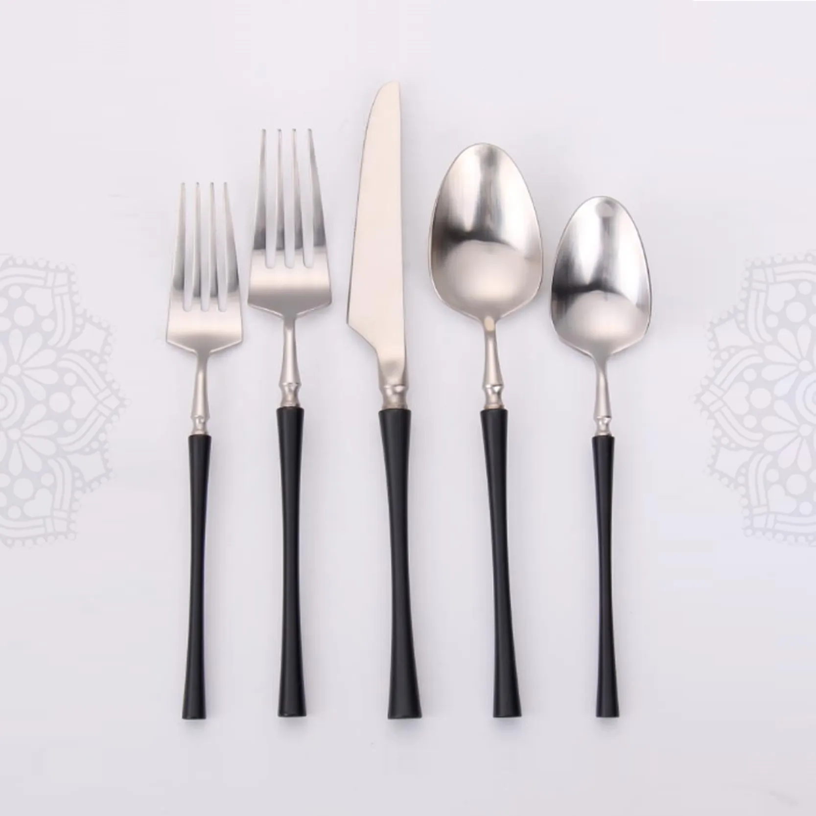 FW14 :: VINTAGE Black & Silver Flatware