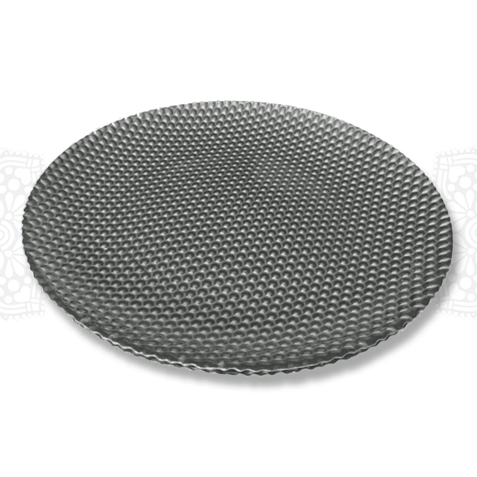 CHRG33 :: Hammered Diamond Gray Charger 13"
