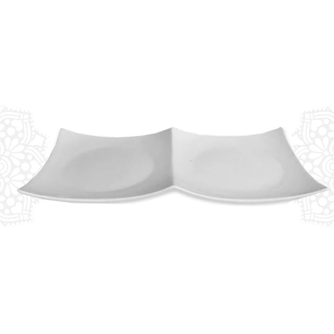 SEC13 :: Fortune Collection 2 Section Platter 11" x 5" 