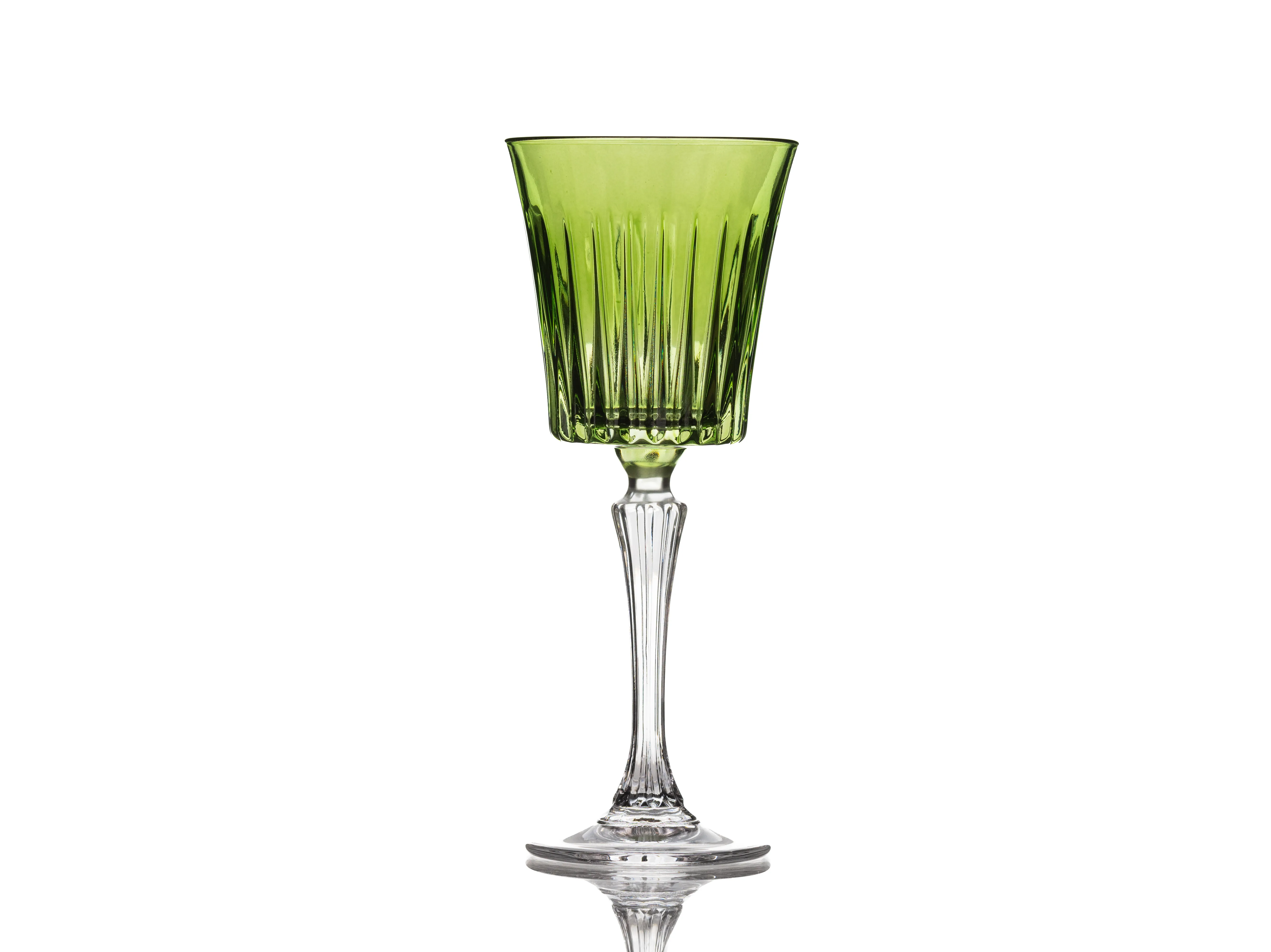 G347 :: Crystal Green Water Glass