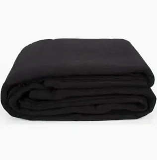 20' x 10' Medium Weight Black Drape