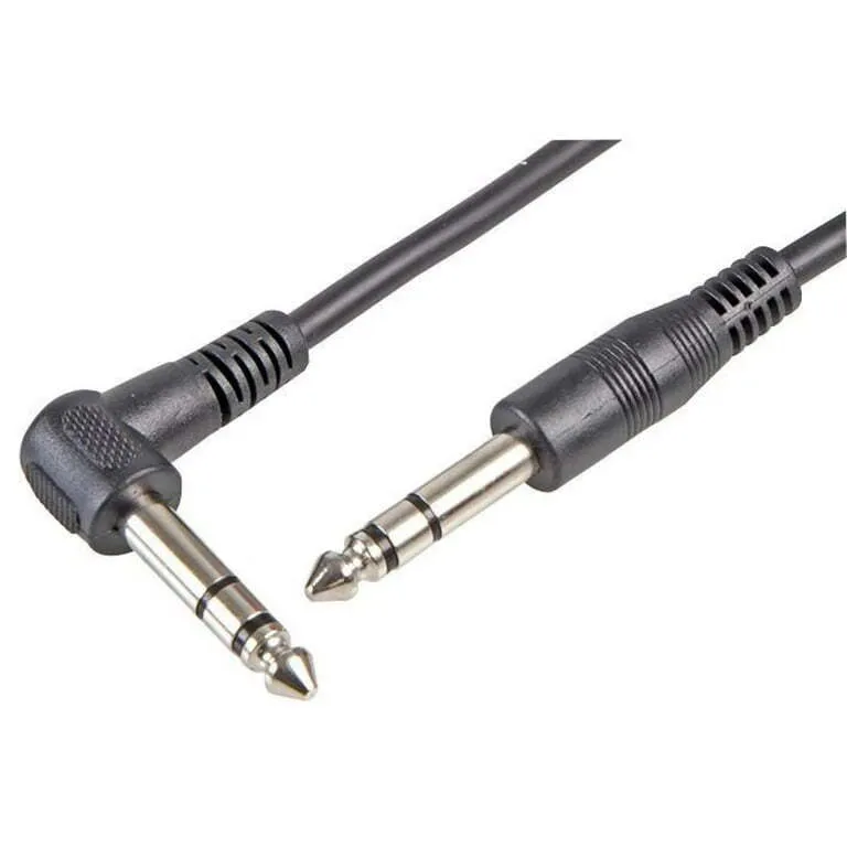2m Stereo Jack to Jack Plug Lead 6.35mm (1/4") 