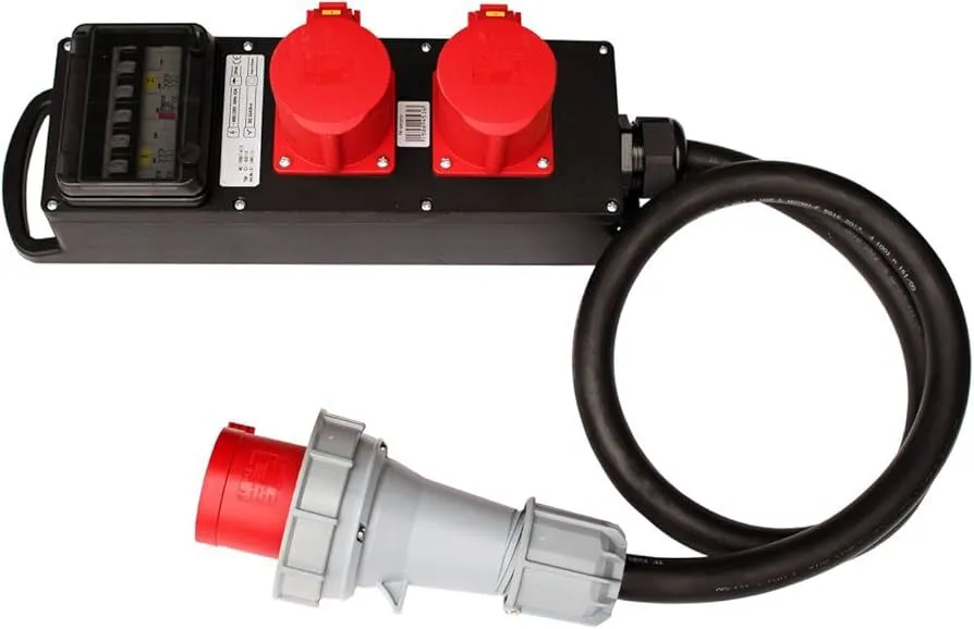 63a - 2x32a Power Distribution Box 400v (3 Phase)