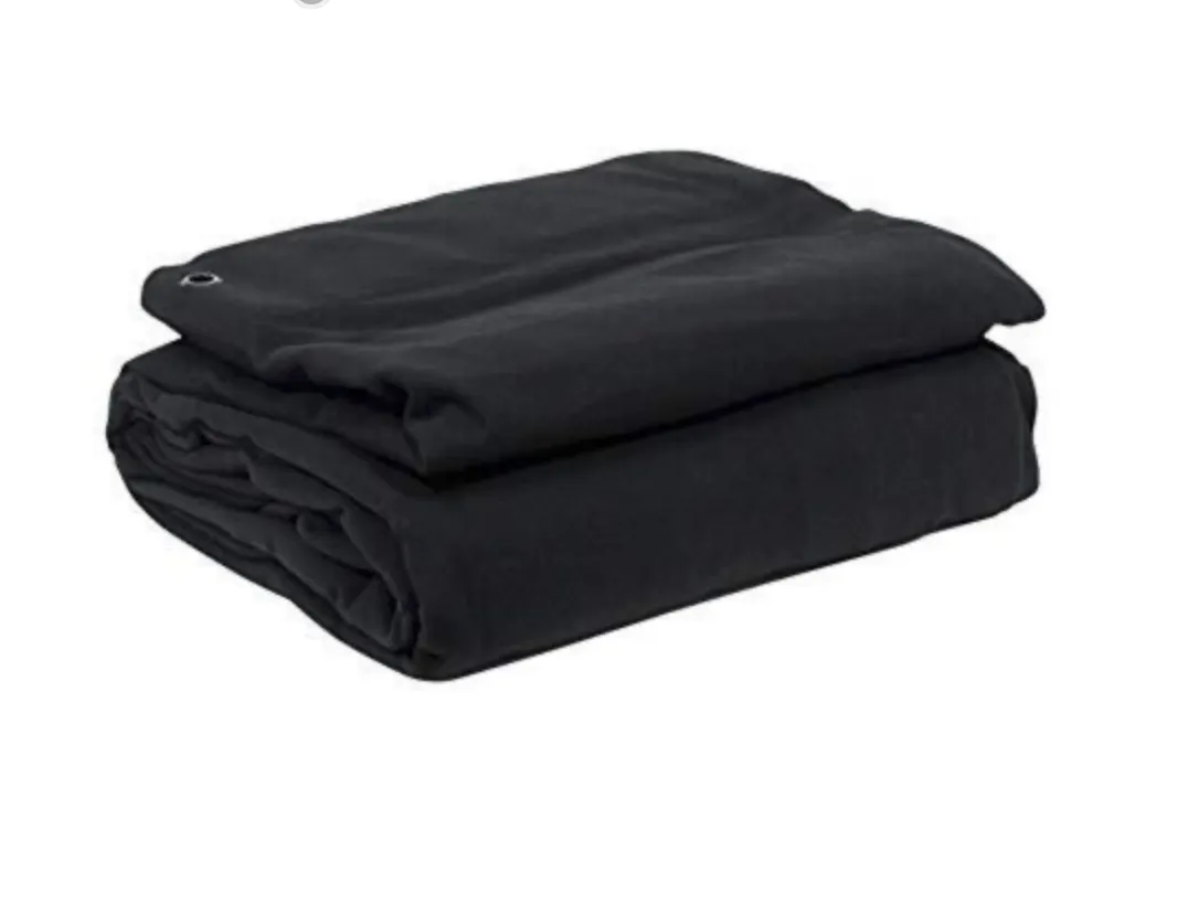 18' x 10' Medium Weight Black Drape