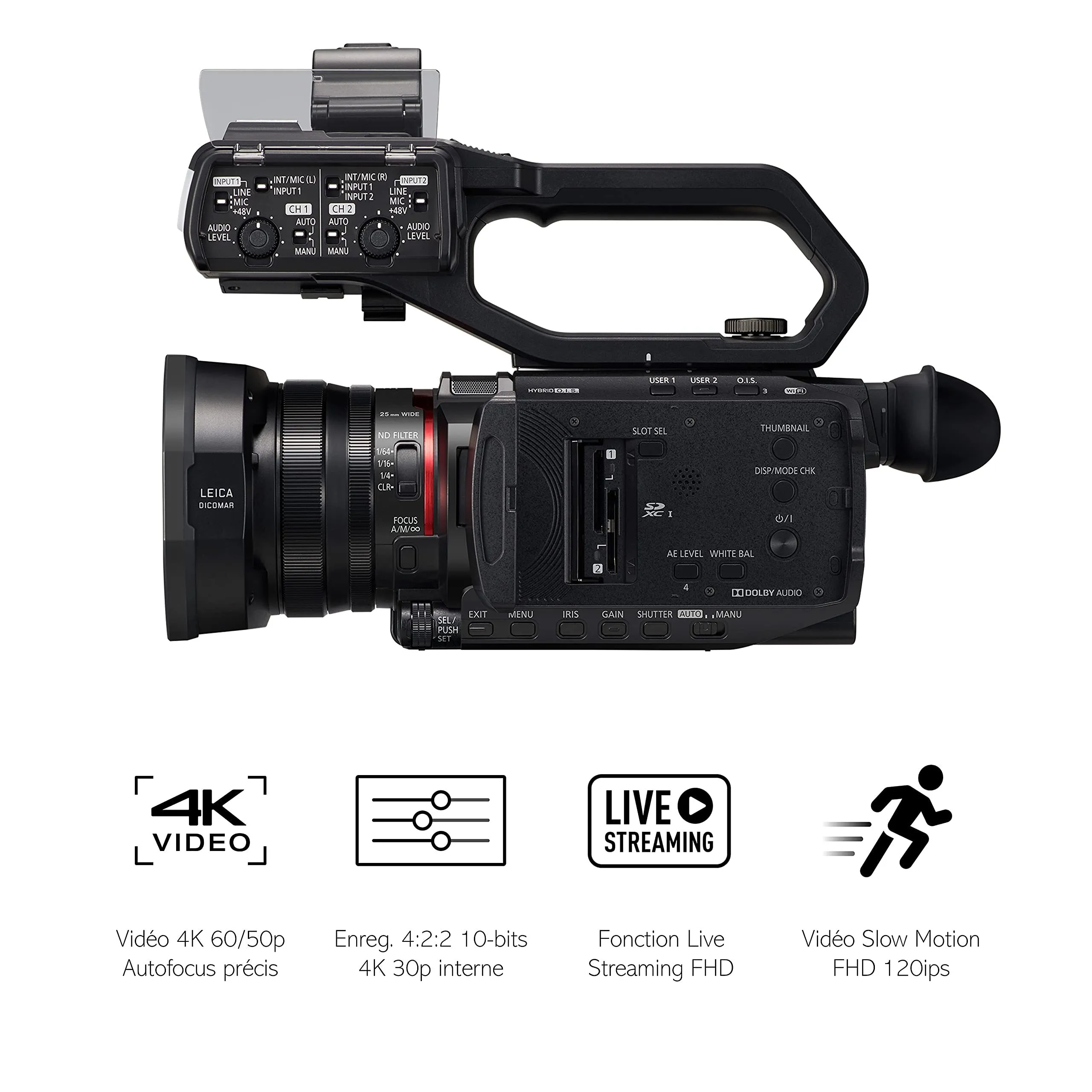 Panasonic HC-x2000E 4k 60p Pro Camcorder